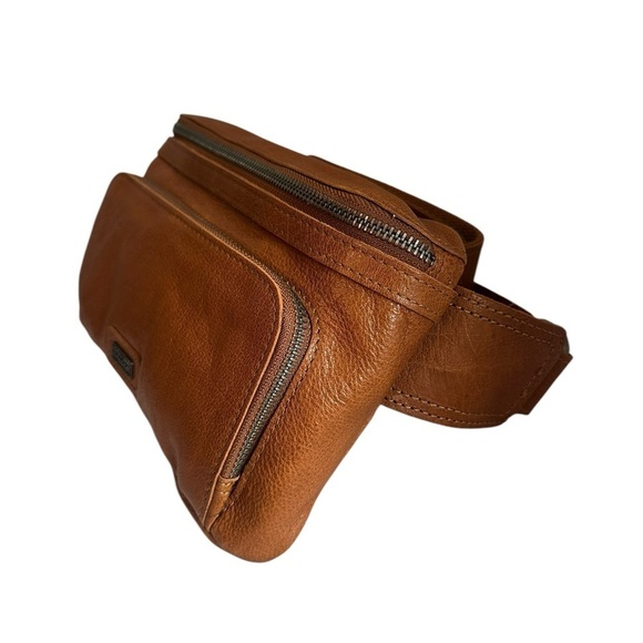 Spikes & Sparrow Tan Leather Waist Bag - Picture 8 of 10